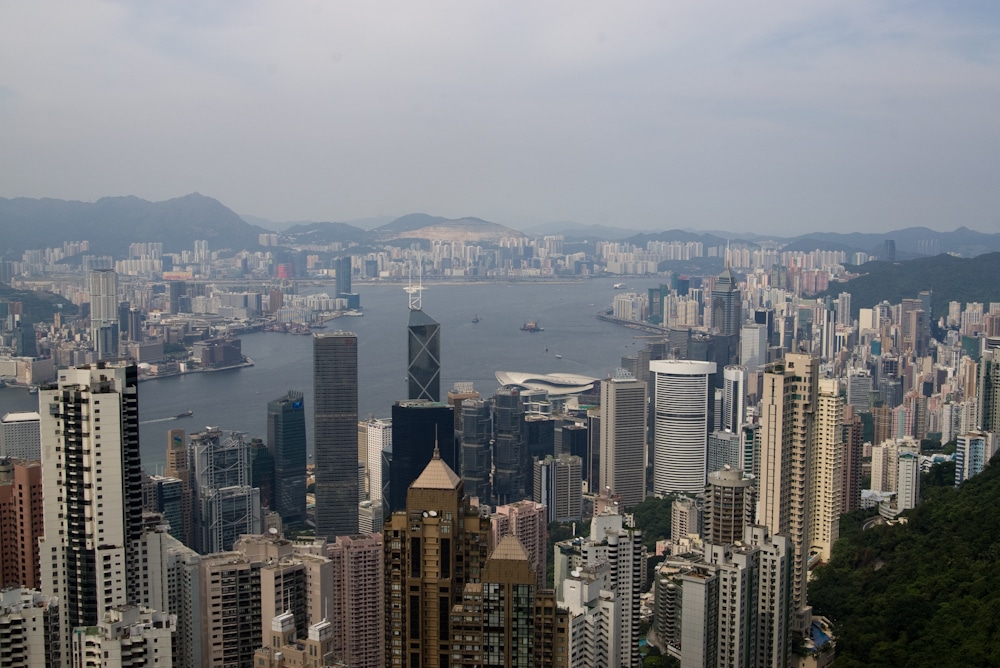 Blick vom Victoria Peak in Hong Kong