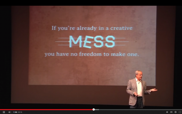 David Allen TED Talk - creative mess
