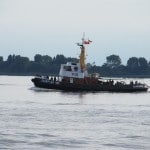 Fairplay VIII in Fahrt auf der Elbe