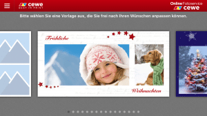 Weihnachtskarten mit der Postkarten-App von CEWE